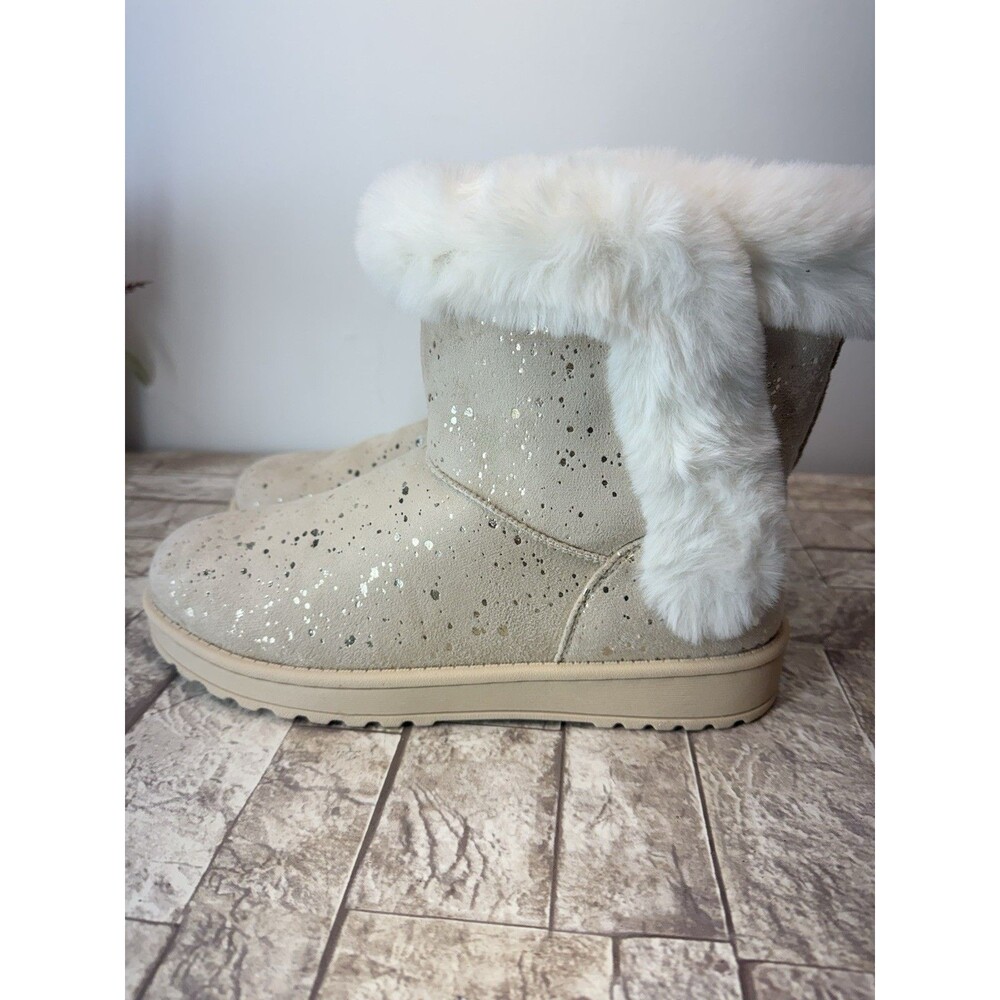 Sonoma Girls' Alainaa Faux fur Cozy Winter Boots AC2 Chestnut Sz 6 Girls / W 8 - Picture 3 of 8